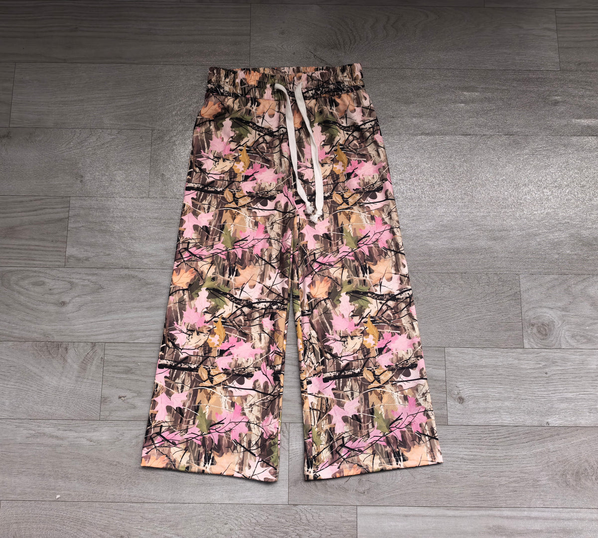 Sample-Real Pics P1265 Baby Girls Clothes Mixed Camo Floral Print Long Yoga Pants
