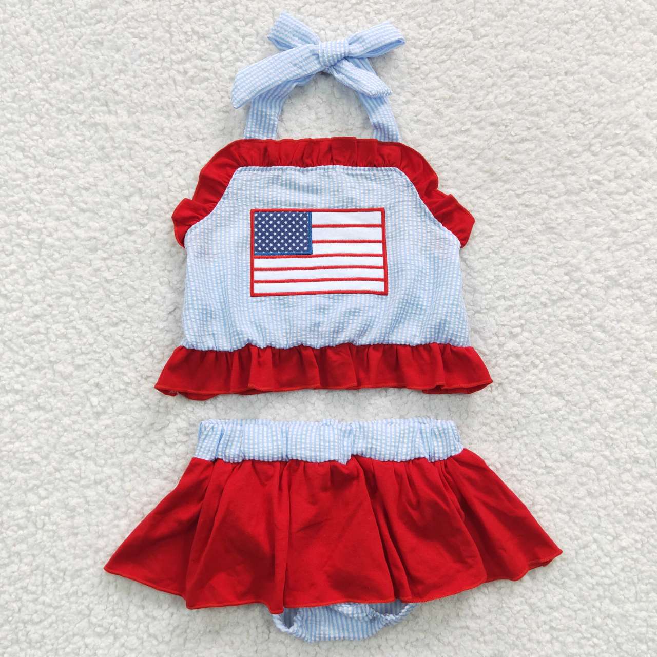 S0134 western 4th July star USA swimware swimsuit bathing suit 20230511 RTS