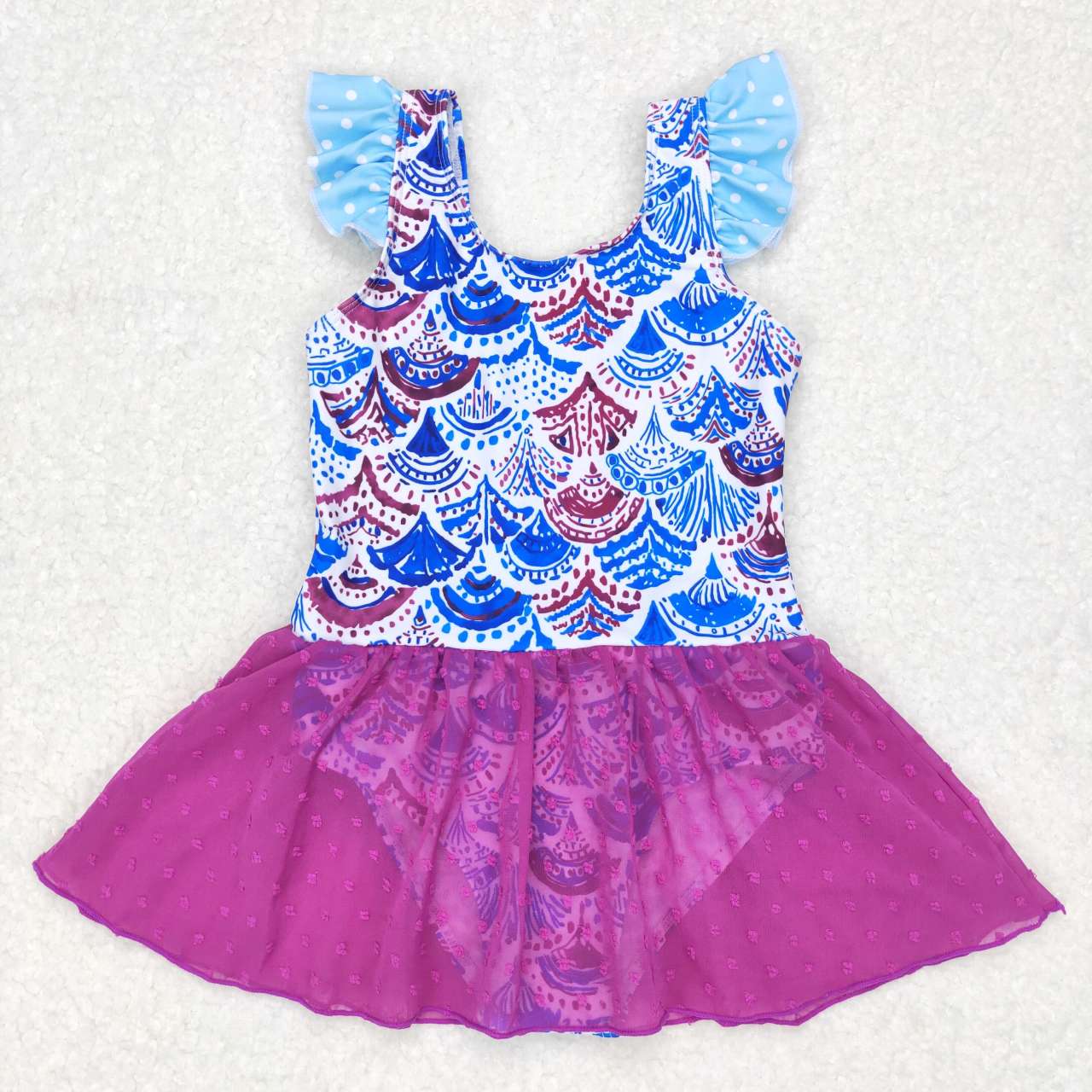 S0154 girls swimwear swim suit 20230808 RTS mermaid fish