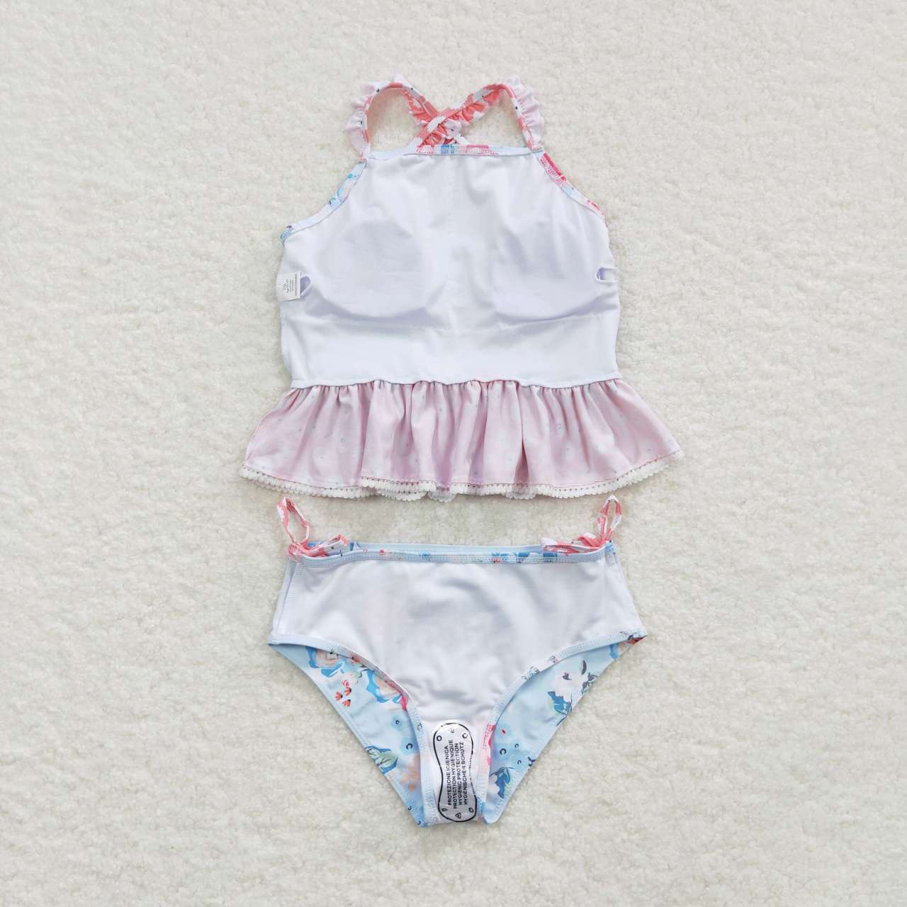S0159 flowers short sleeve swimming suit bathing suit 20231018 RTS