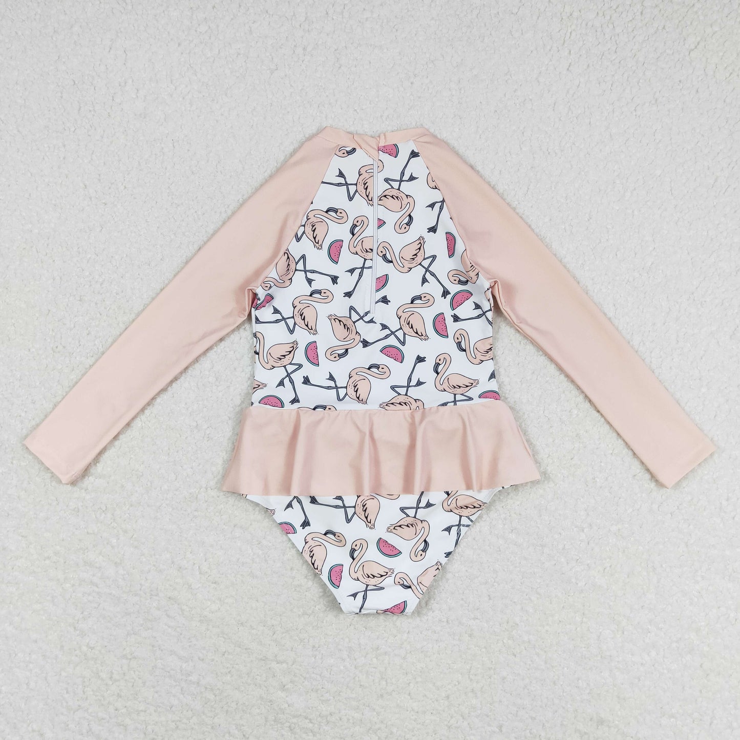 S0245 flamingo girl swimming suit 202405 rts