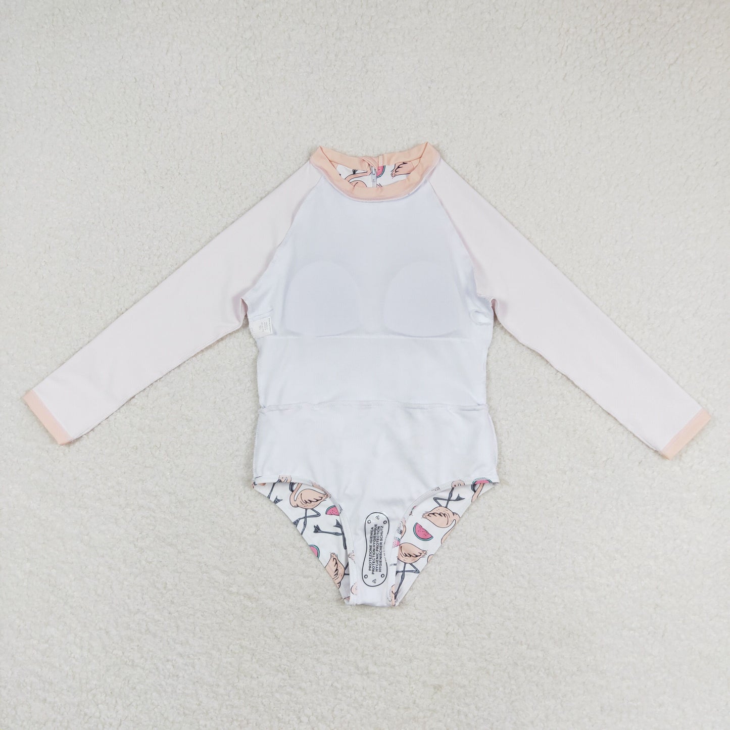 S0245 flamingo girl swimming suit 202405 rts