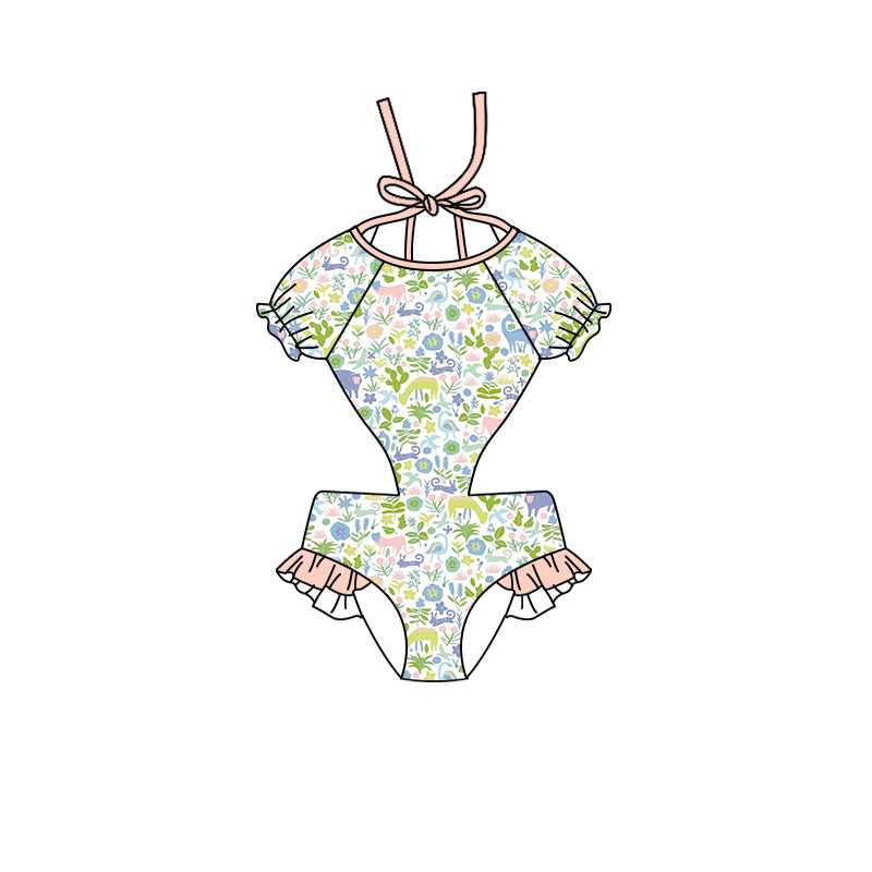 S0256 flower girl swimming suit 202402 preorder