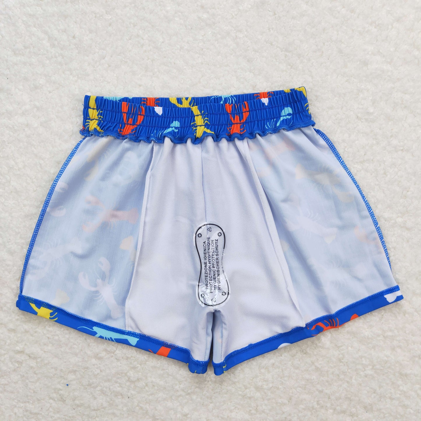 S0269 Western Crab fish boy swimming trunks 202404 RTS
