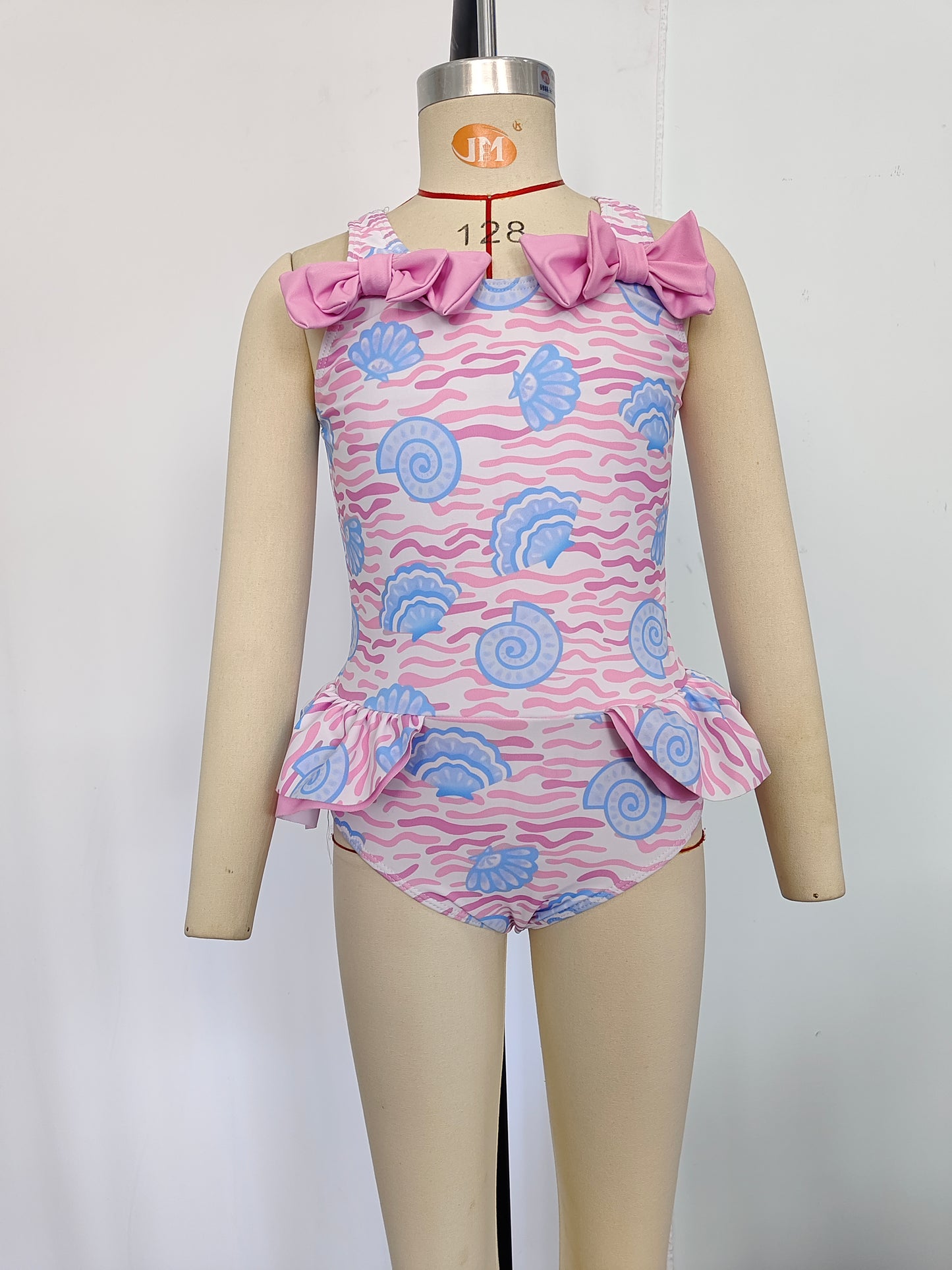 S0274 shells girl swimming suit 202407 RTS