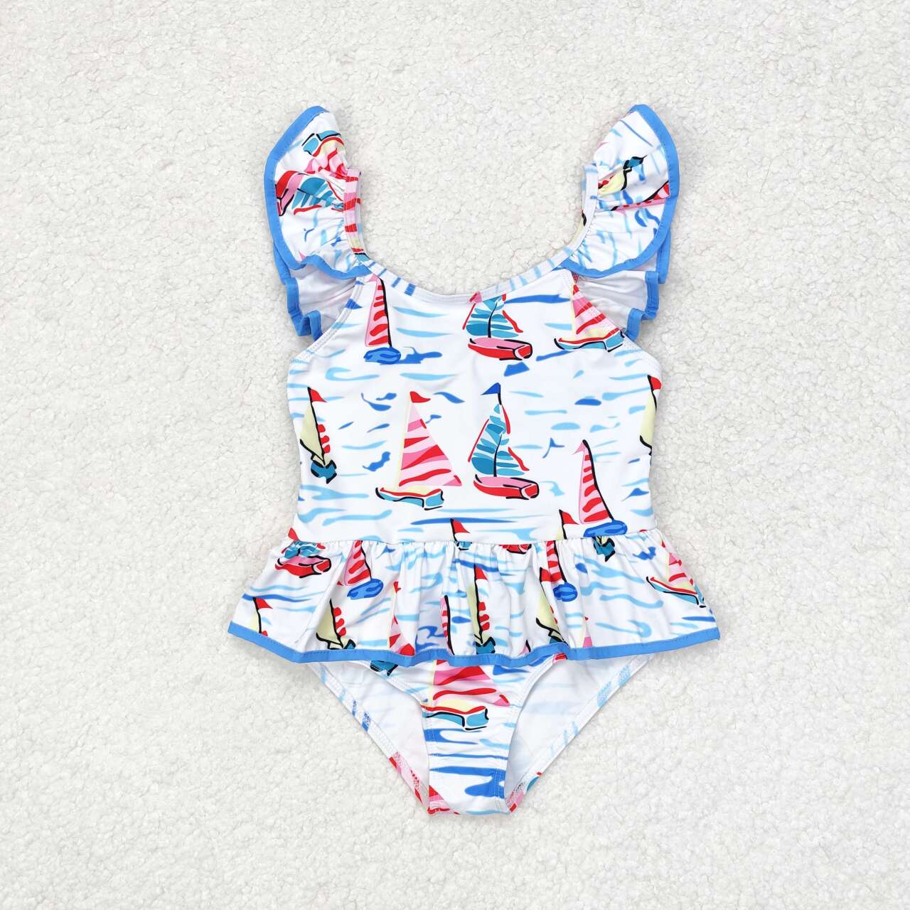 S0277 sailboat girl swimwear 202407 RTS