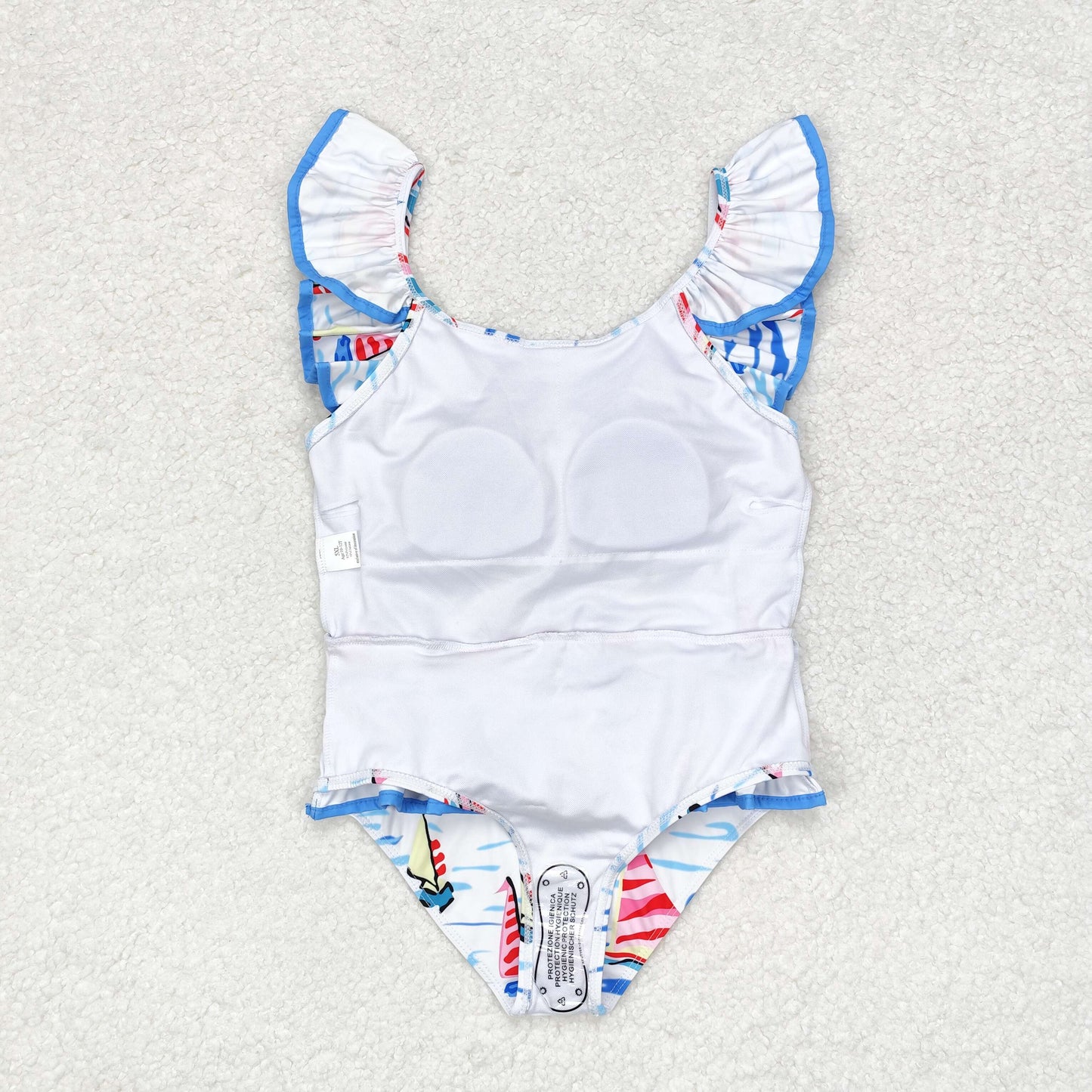 S0277 sailboat girl swimwear 202407 RTS