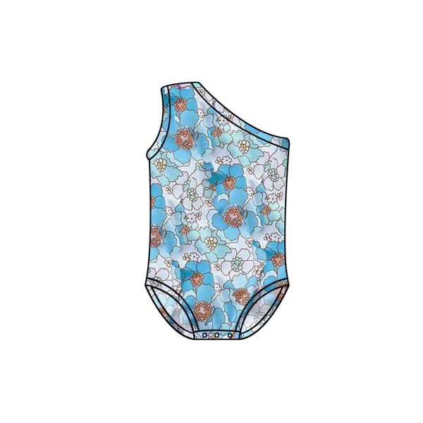 S0297 girl swimwear flowers 202402 preorder