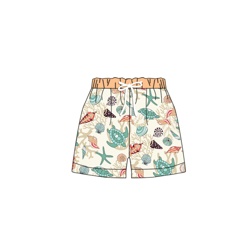 S0365 boy sea turtle swimming trunks shorts preorder 202403