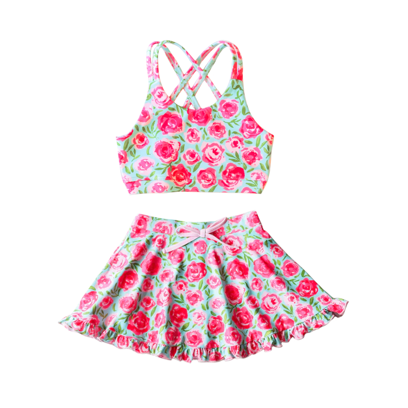 S0374 flower girl swimwear 202403 preorder