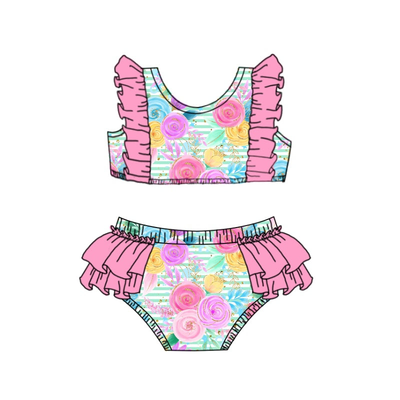 S0382 flower girl swimwear 202403 preorder
