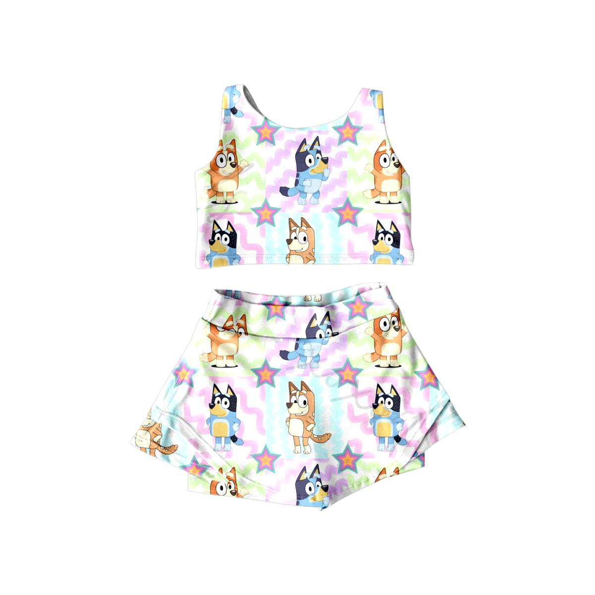 S0393 bluey dog girl swimwear 202403 preorder