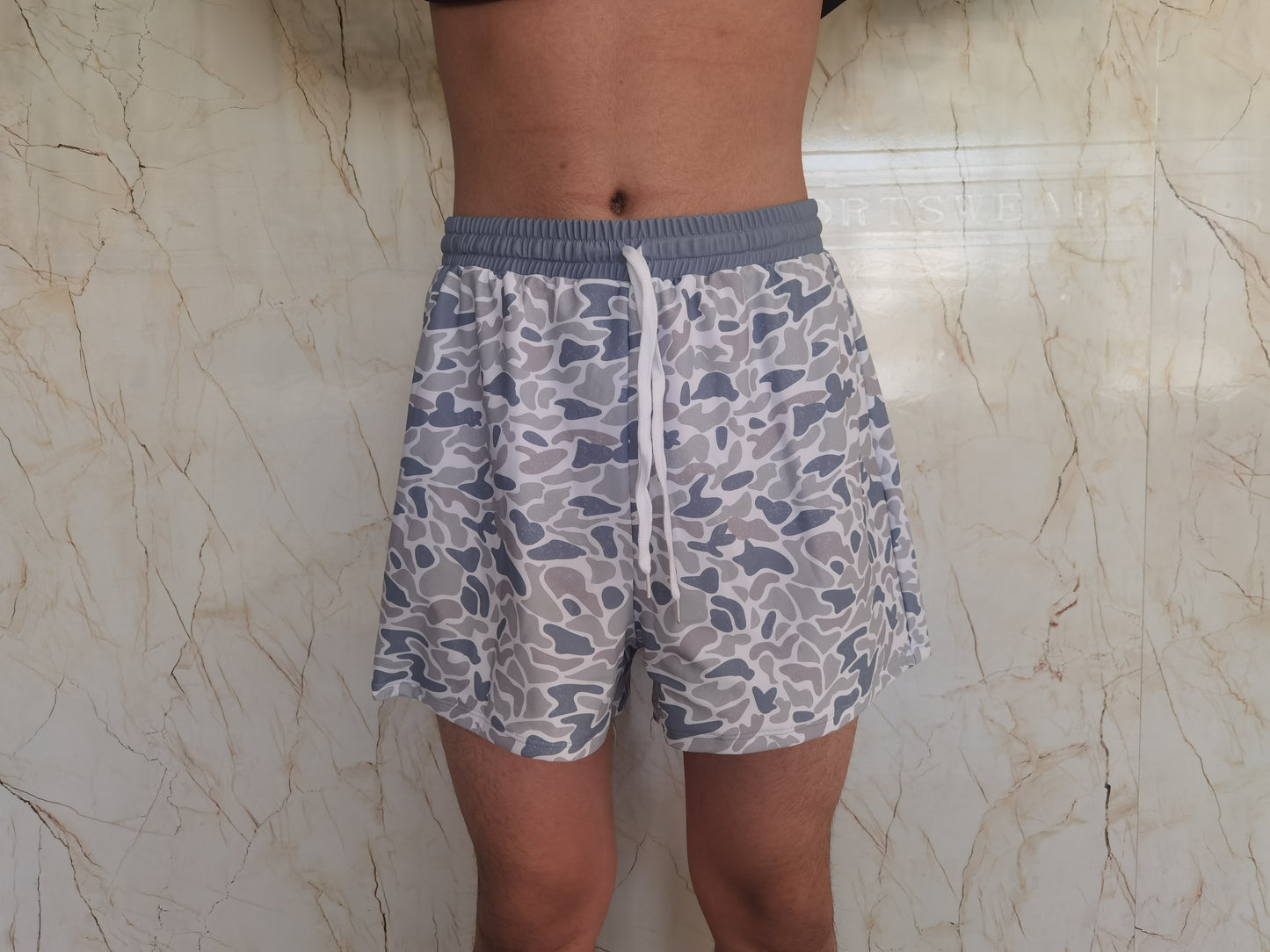 S0404 adult boy camo dog swimming trunks shorts 202405 RTS