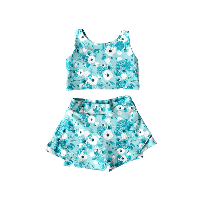 S0407 girl swimwear flower 202403 preorder