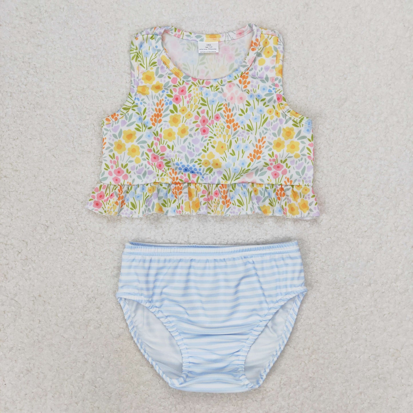 S0414 girl swimwear flower 202406 RTS