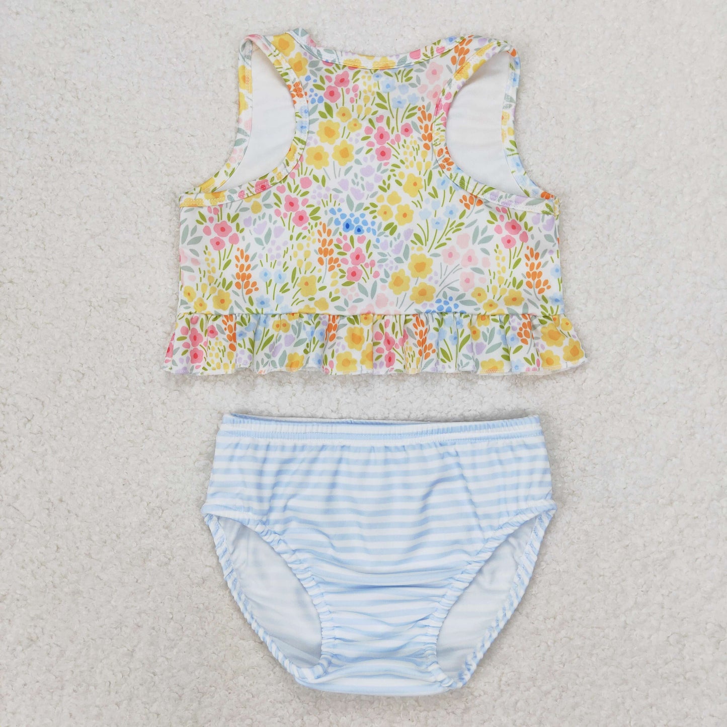 S0414 girl swimwear flower 202406 RTS