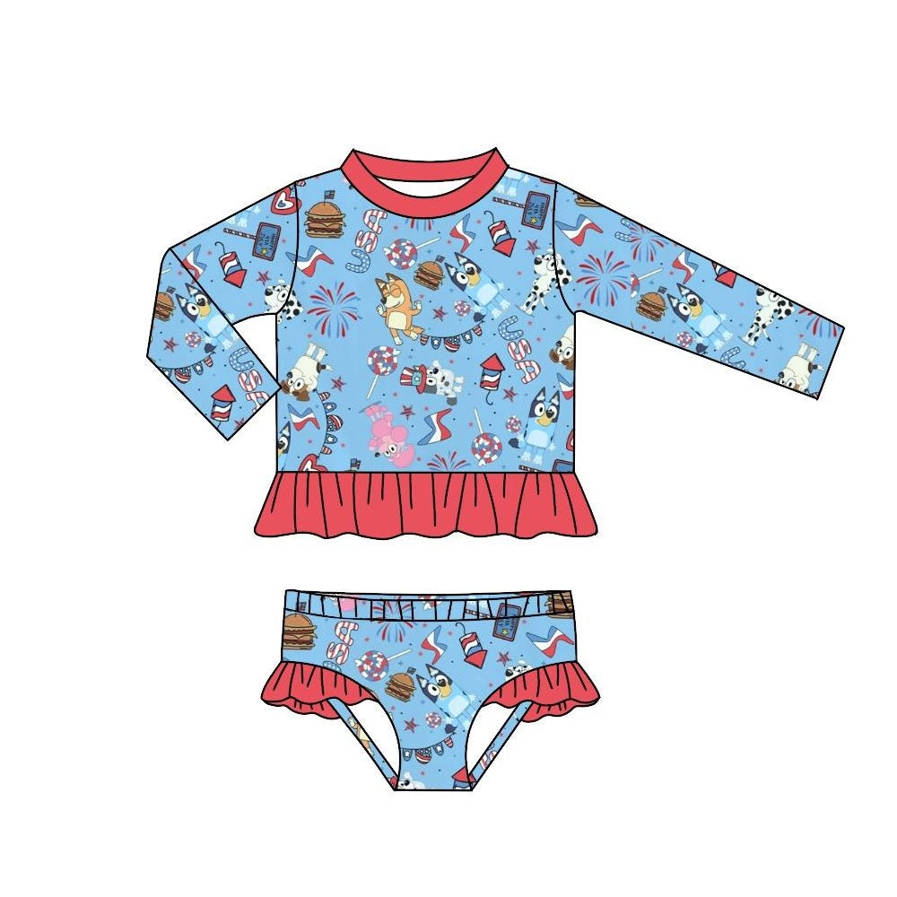 S0426 girl swimwear bluey dog 202403 preorder
