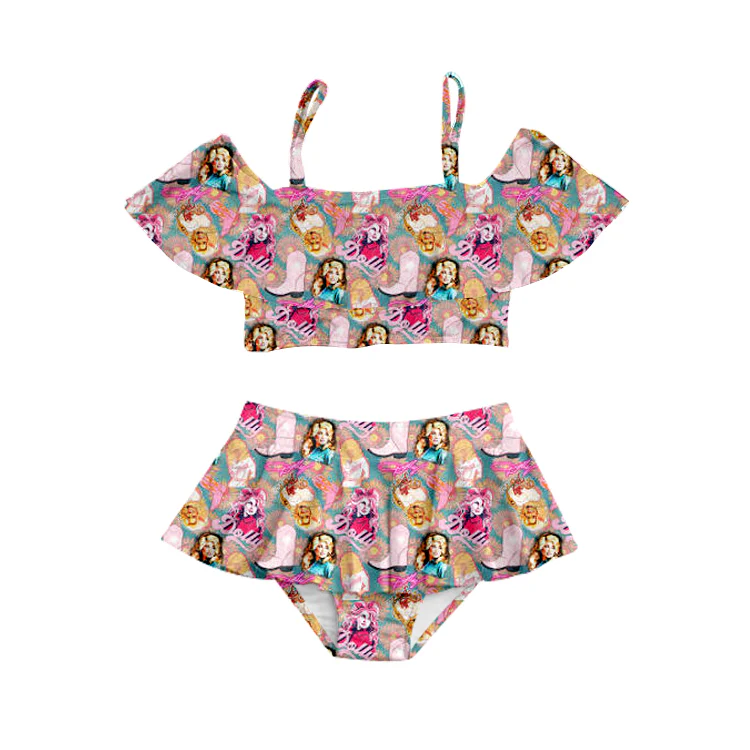 S0436 girl swimwear turtle 202404 preorder