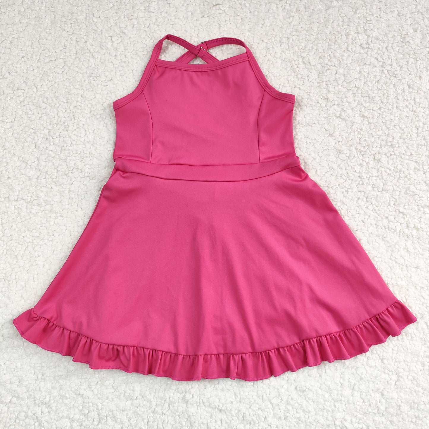 S0440 sports yoga active wear athletic straps girl summer inside with shorts dress RTS Free shipping order $100+