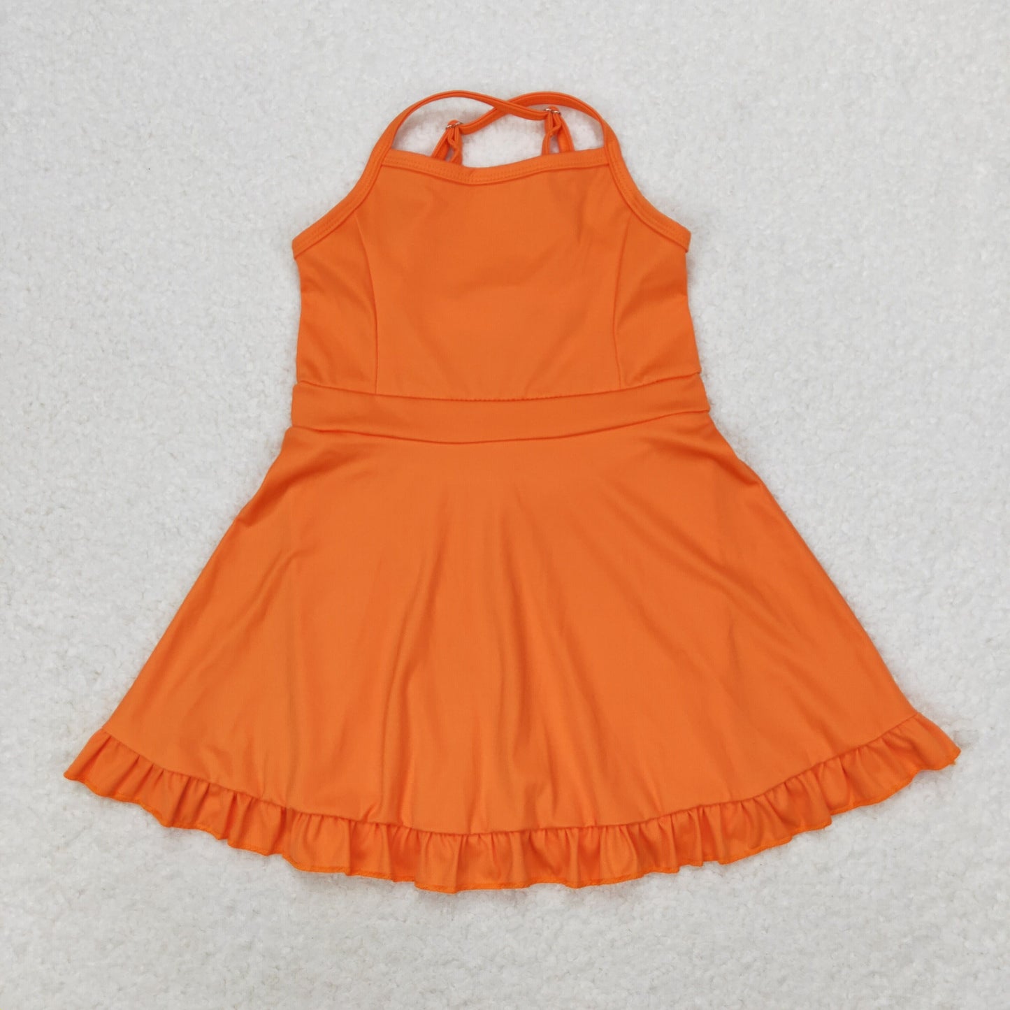 S0442 sports yoga cotton girl summer shorts dress outfit 202406 RTS