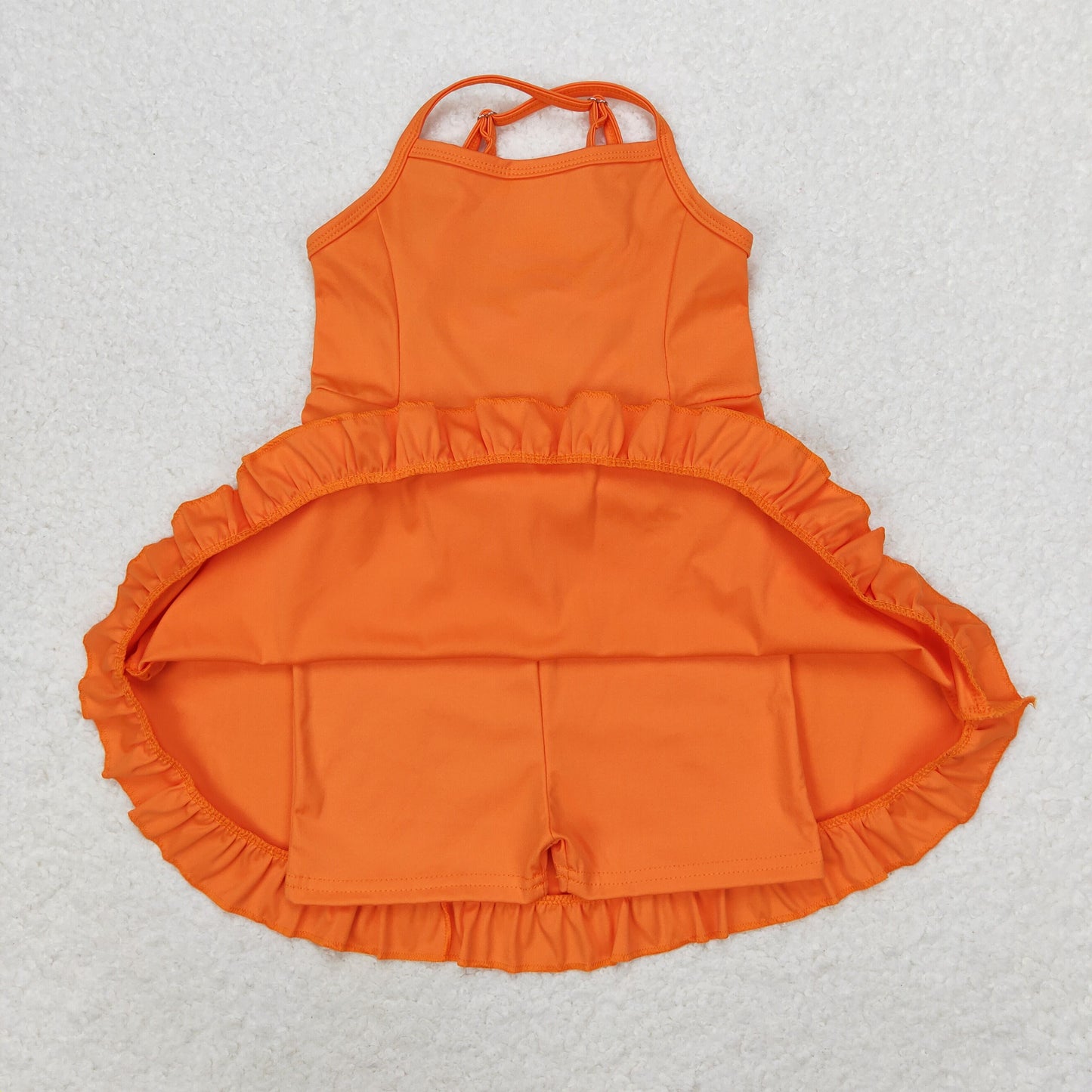 S0442 sports yoga cotton girl summer shorts dress outfit 202406 RTS