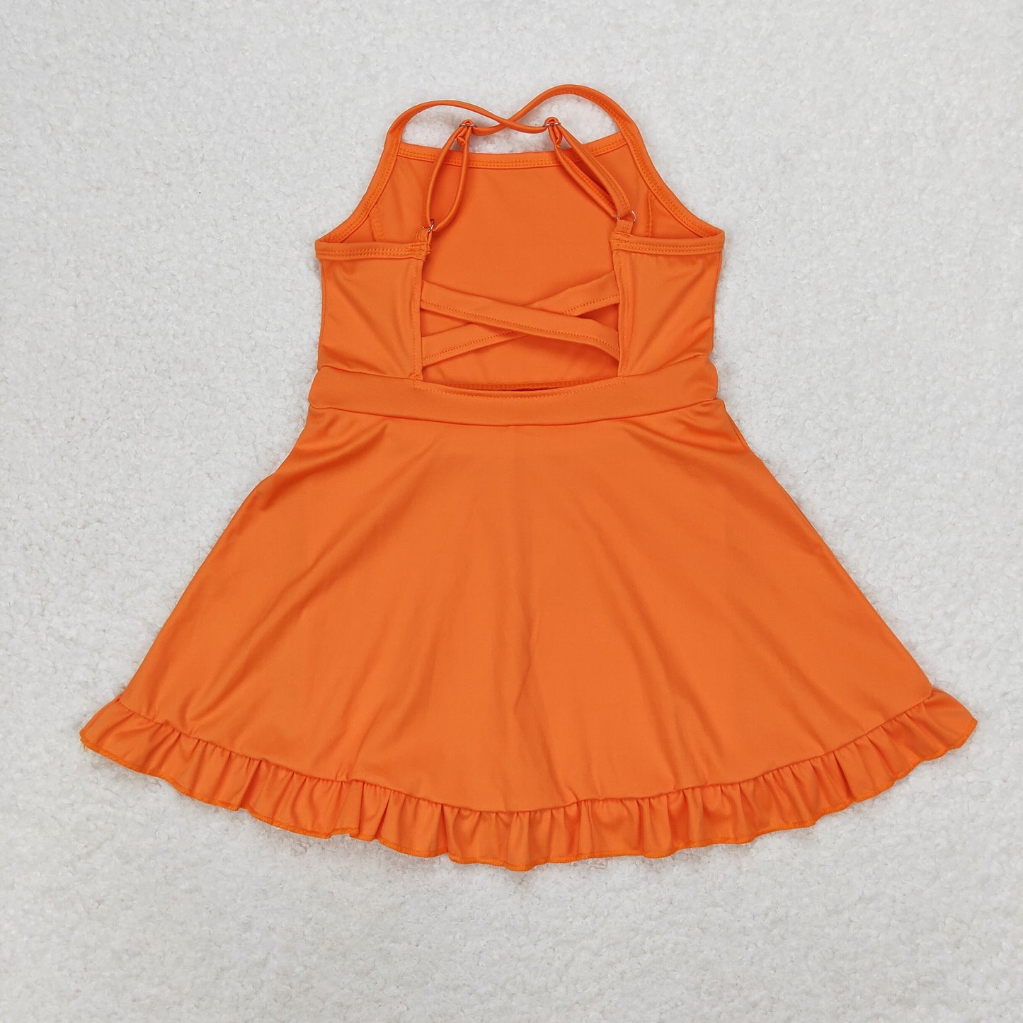 S0442 sports yoga cotton girl summer shorts dress outfit 202406 RTS