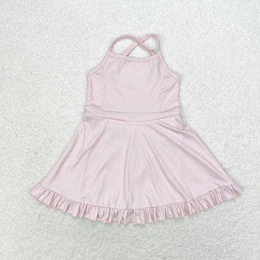 新S0553 旧S0443 sports  yoga cotton girl summer shorts dress outfit 202406 RTS