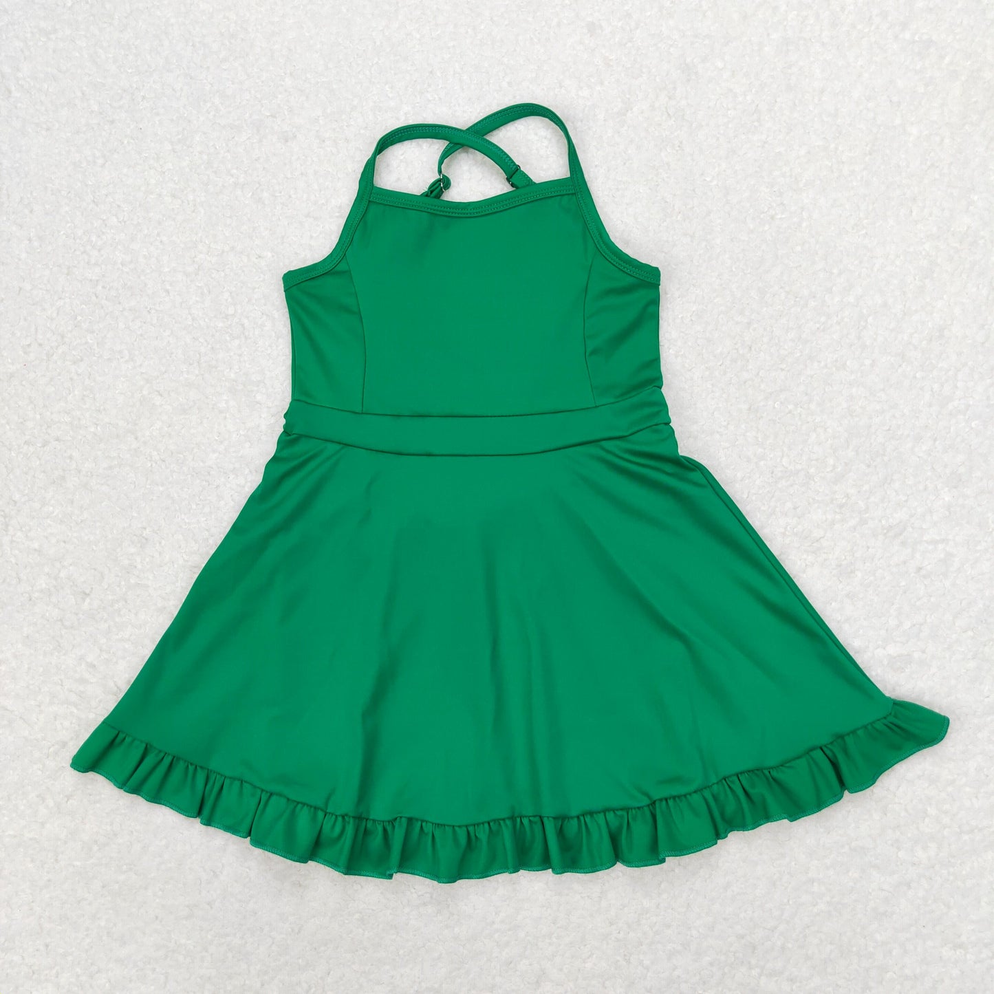 S0444 sports yoga cotton Swimsuit girl summer shorts dress outfit 202406 RTS