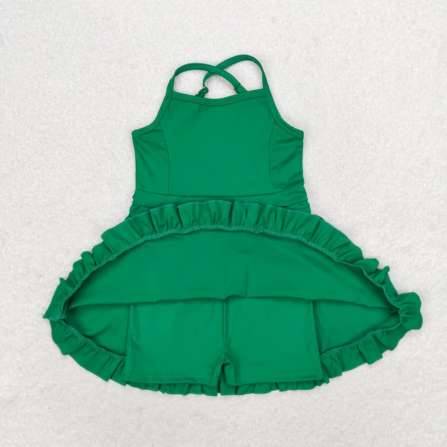 S0444 sports yoga cotton Swimsuit girl summer shorts dress outfit 202406 RTS