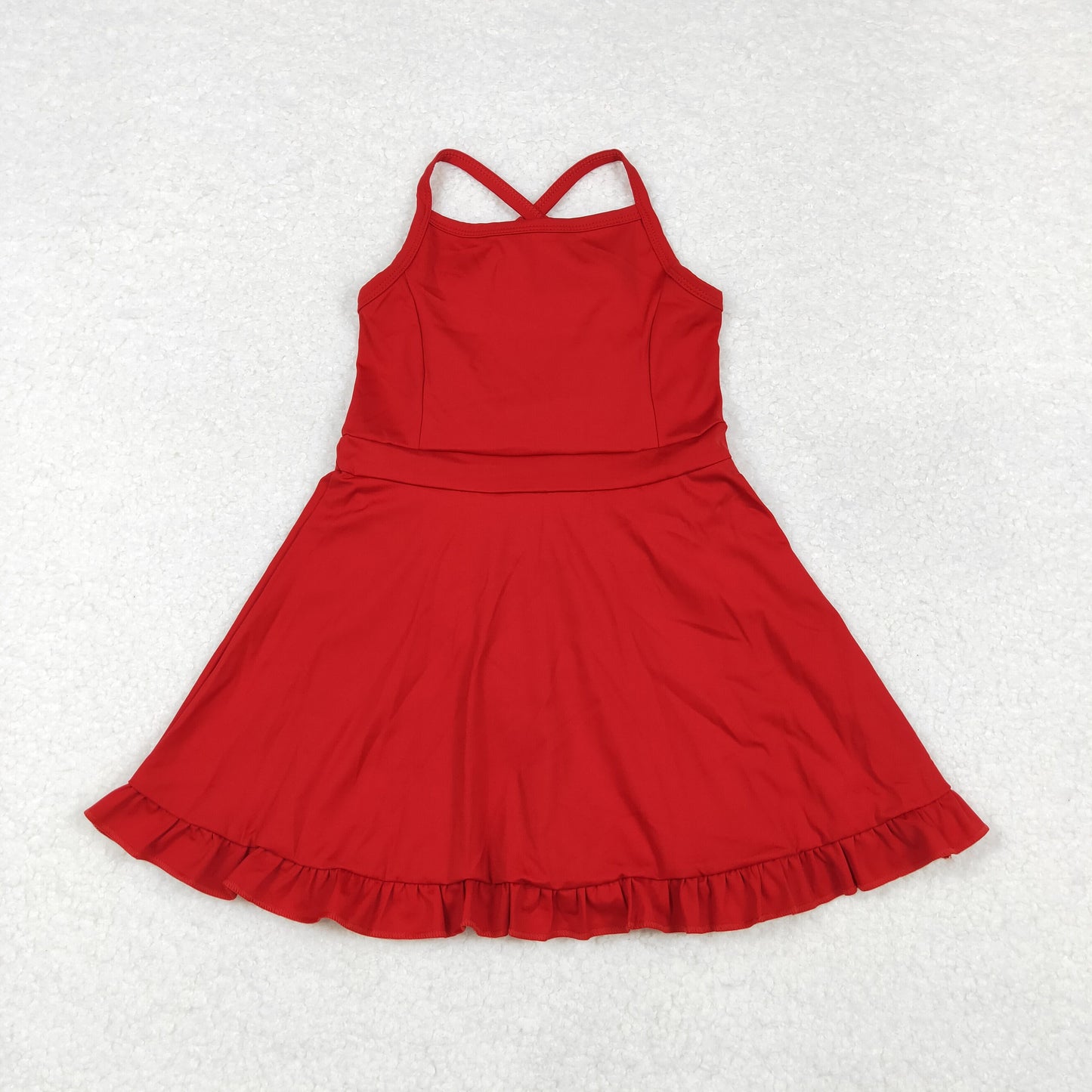 S0453 sports yoga athletic dress Swimsuit yoga girl summer shorts red dress outfit 202410 RTS