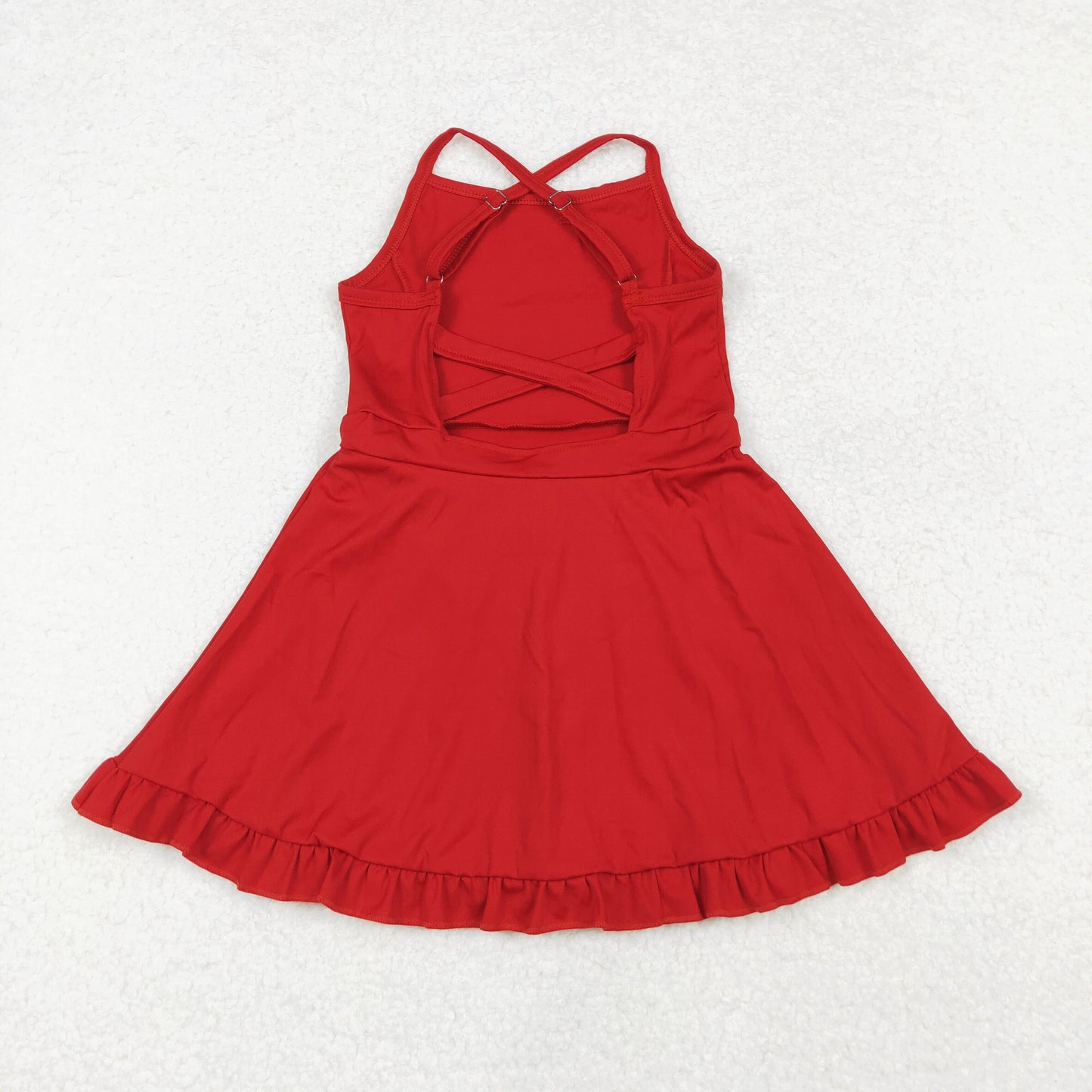 S0453 sports yoga athletic dress Swimsuit yoga girl summer shorts red dress outfit 202410 RTS
