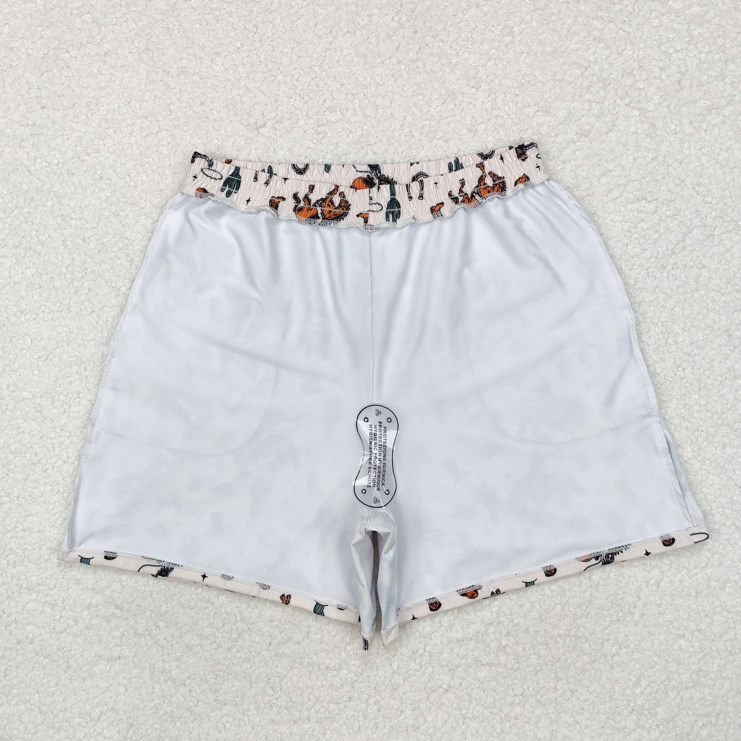 S0460 Adult men western horse swimming trunks shorts 202411 RTS