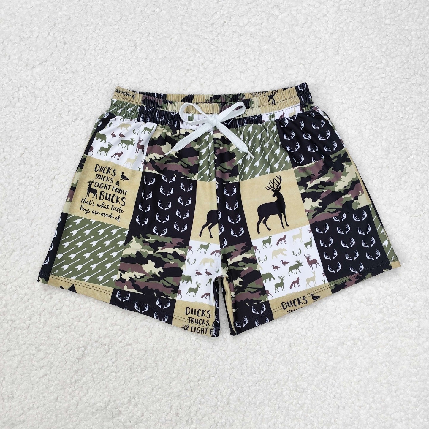 S0467 camo boy swimming trunks shorts RTS Free shipping order $100+