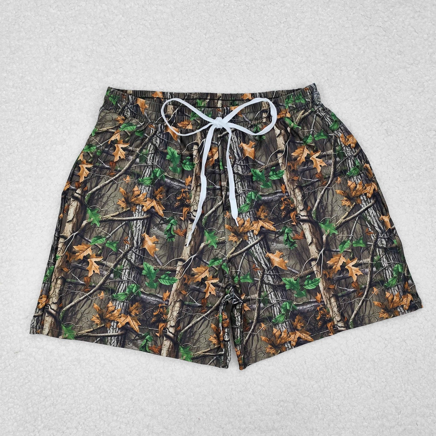 S0472 Adult men western hunting Trunk leaf swimming trunks shorts 202412 RTS