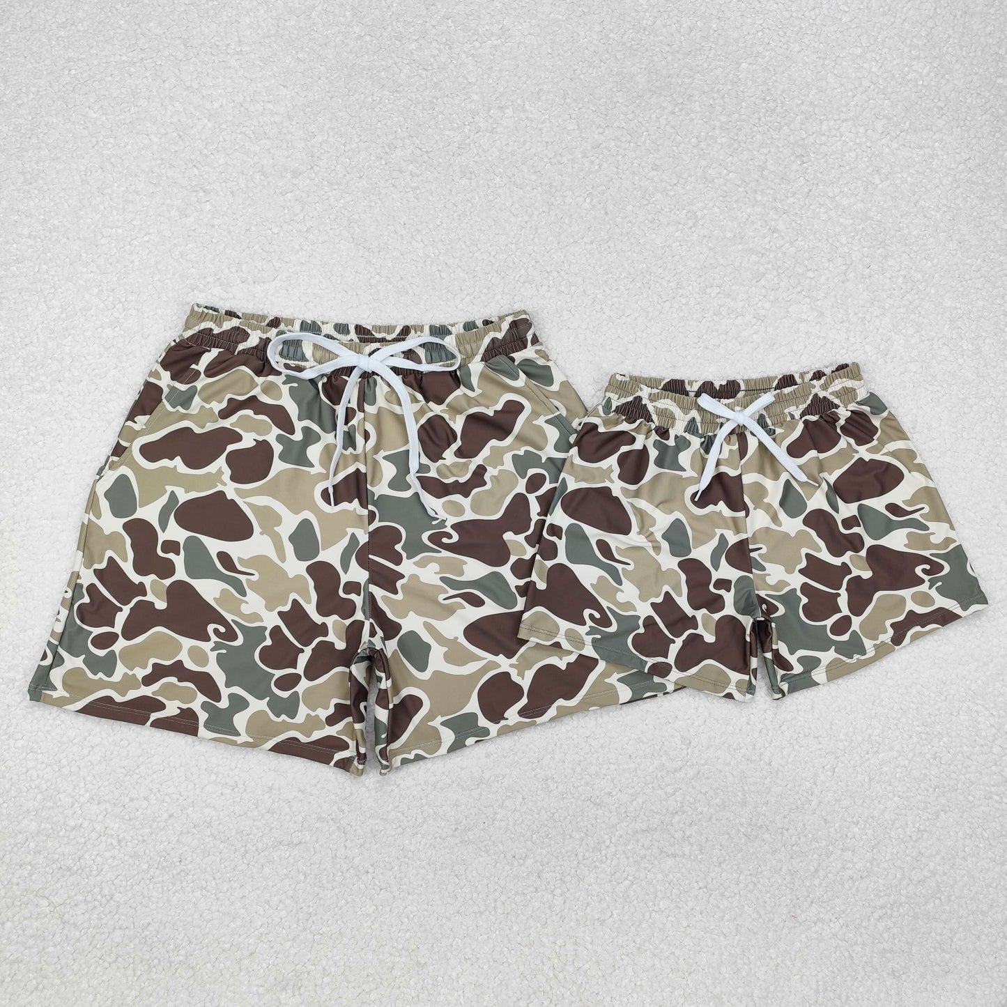 S0474 Adult men western camo hunting swimming trunks shorts 202412 RTS