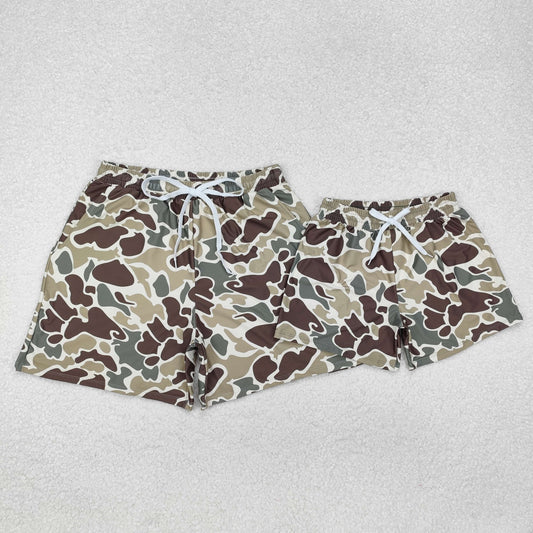 S0474 Adult men western camo hunting  swimming trunks shorts RTS  Free shipping order $100+