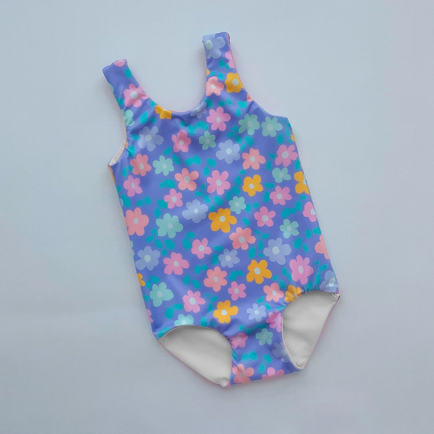 S0516 flowers ruffles short sleeve swimware swimsuit 202501 preorder