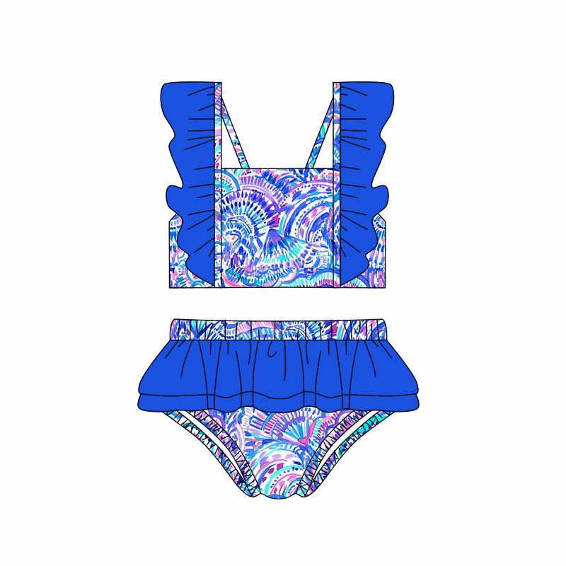 S0520 scallop ruffles short sleeve swimware swimsuit 202501 preorder
