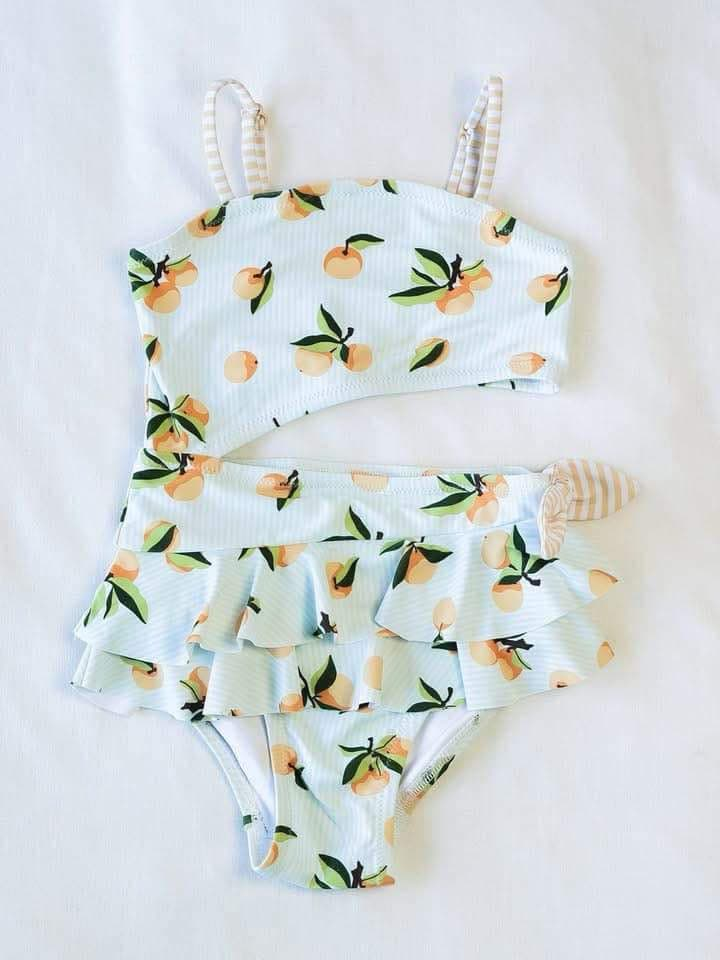 S0525 fruit short sleeve swimware girl swimsuit 202502 preorder
