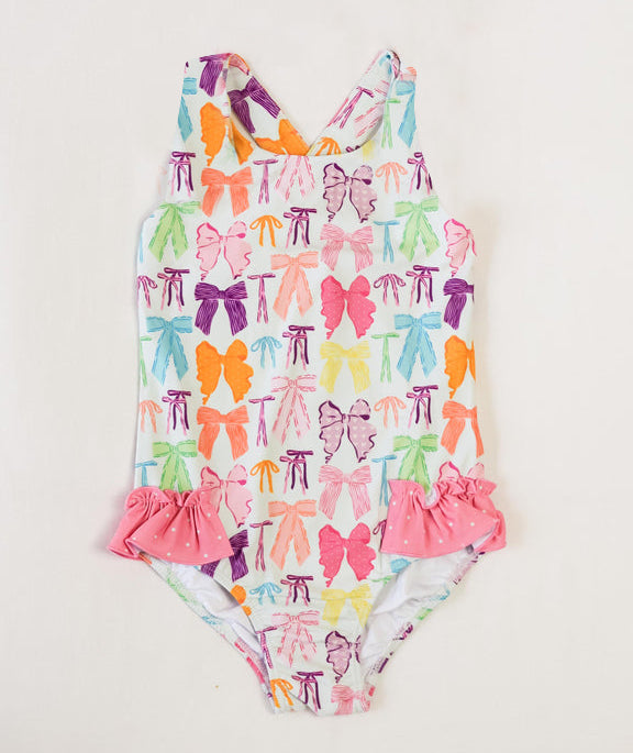 S0531 bow western girl swimming suit 202502 preorder