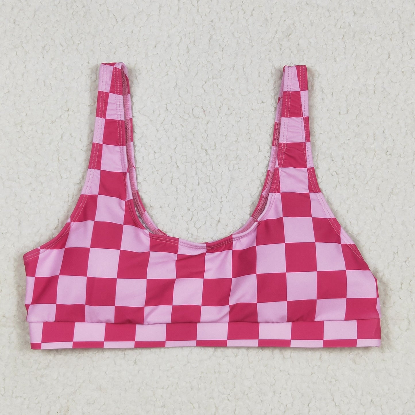 S0560 checkerboard adult swimwear 202506 RTS