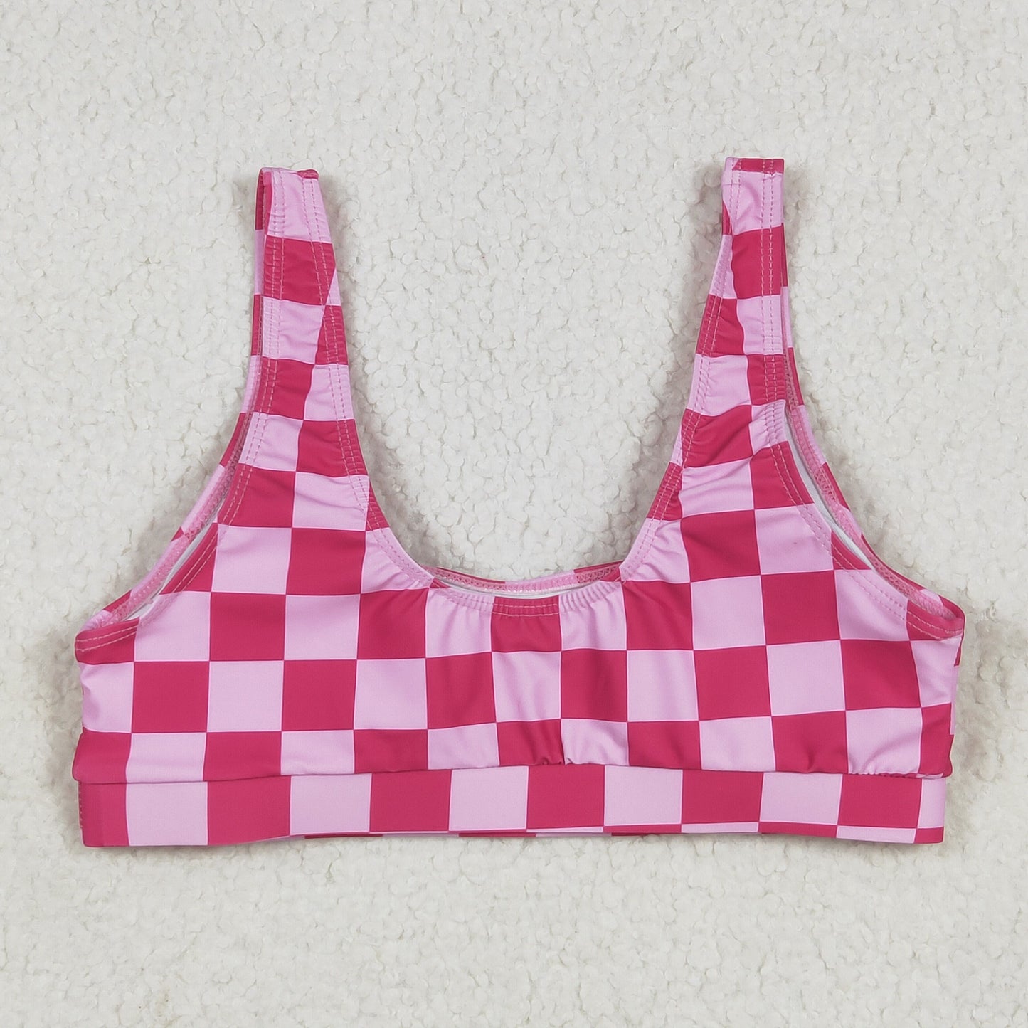 S0560 checkerboard adult swimwear 202506 RTS
