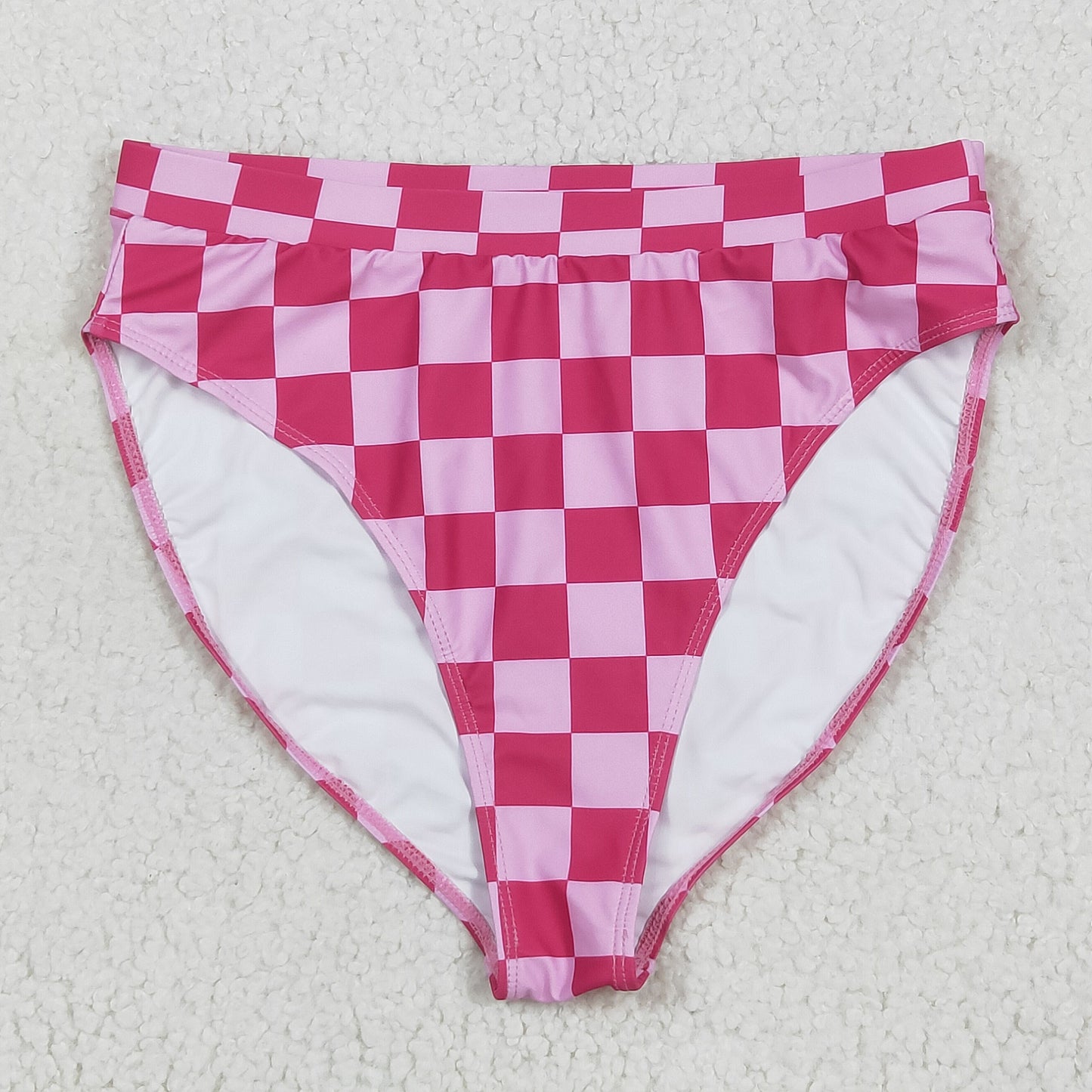 S0561 checkerboard adult swimwear 202506 RTS