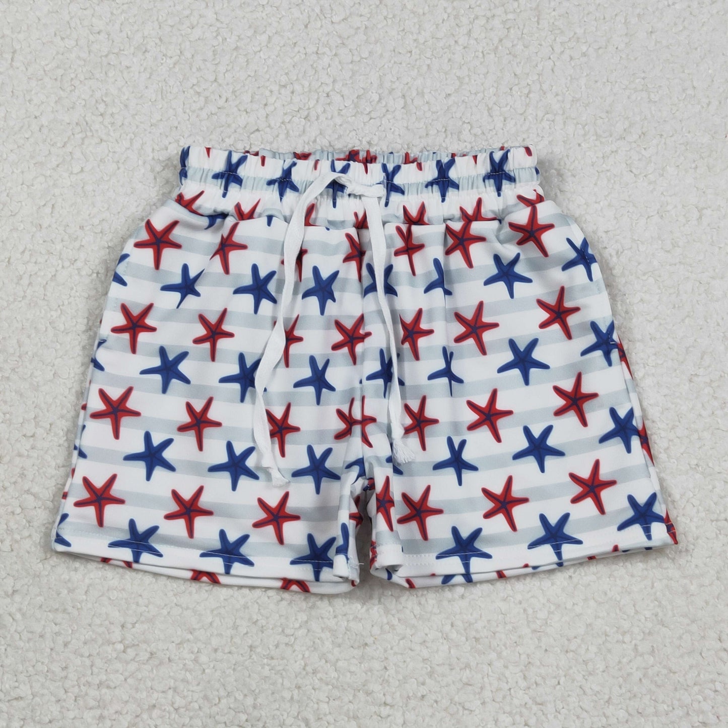 S0588 western 4TH JULY star boy swimming trunks shorts 202512 RTS