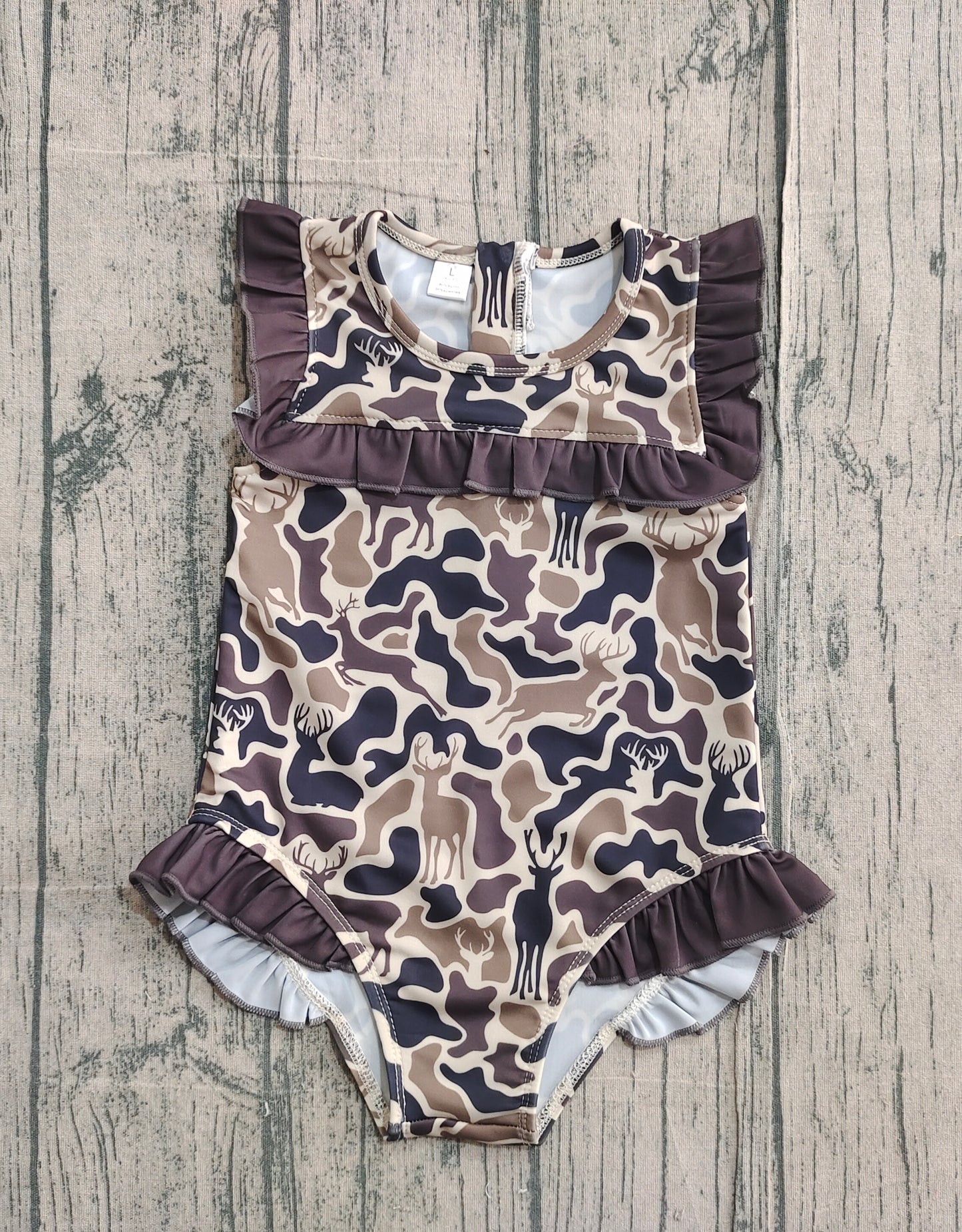 S0597 camo GIRL swimwear 202511 preorder