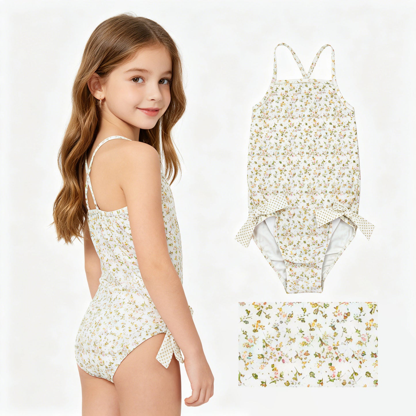 S0723 GIRL flowers swimwear 202607 rts