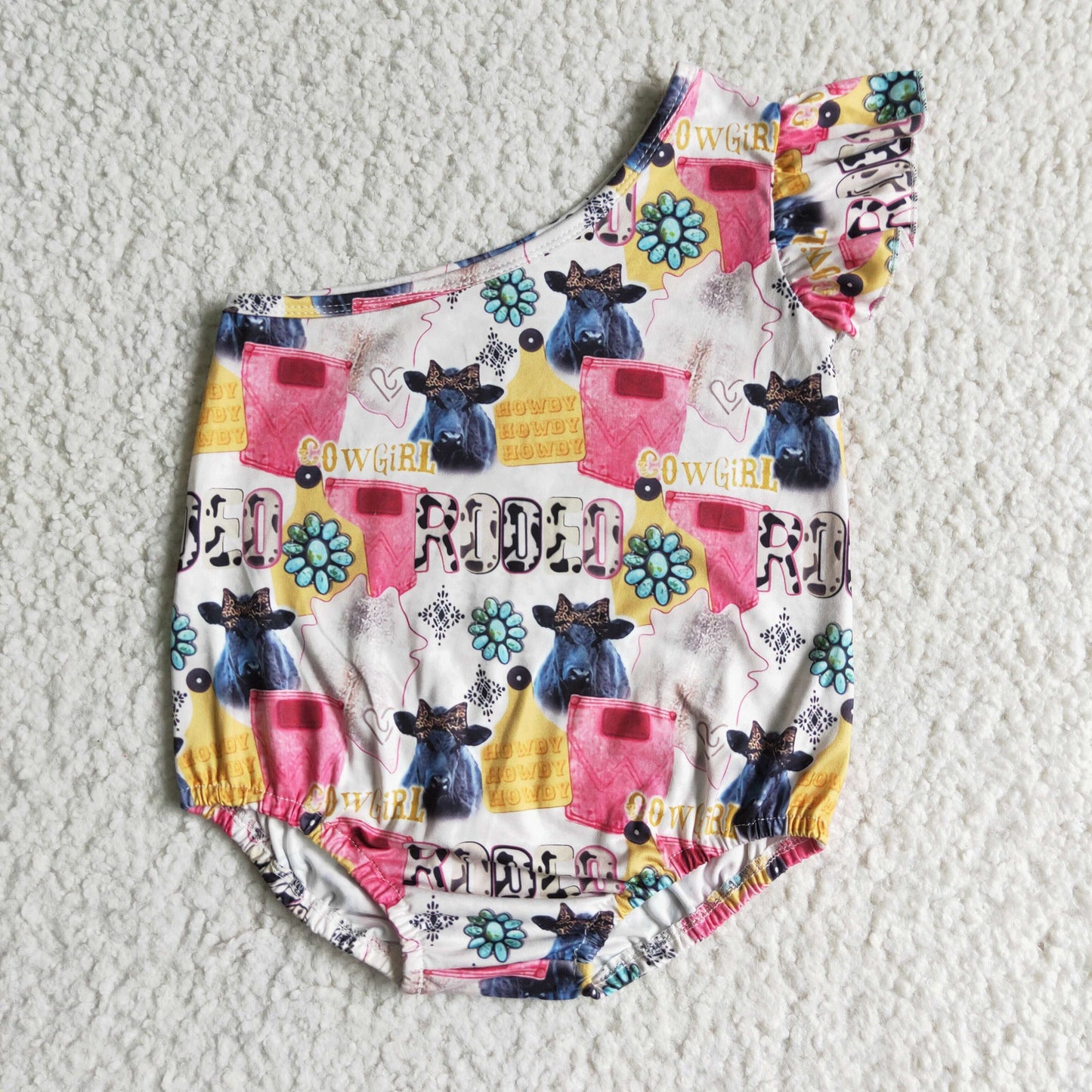 promotion SR0059 cowgirl baby boy romper 202502