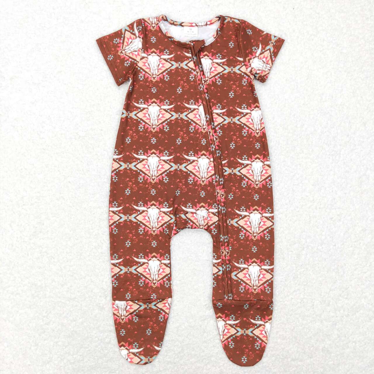 promotion RTS SR0199 short sleeve western summer boy romper 20231130
