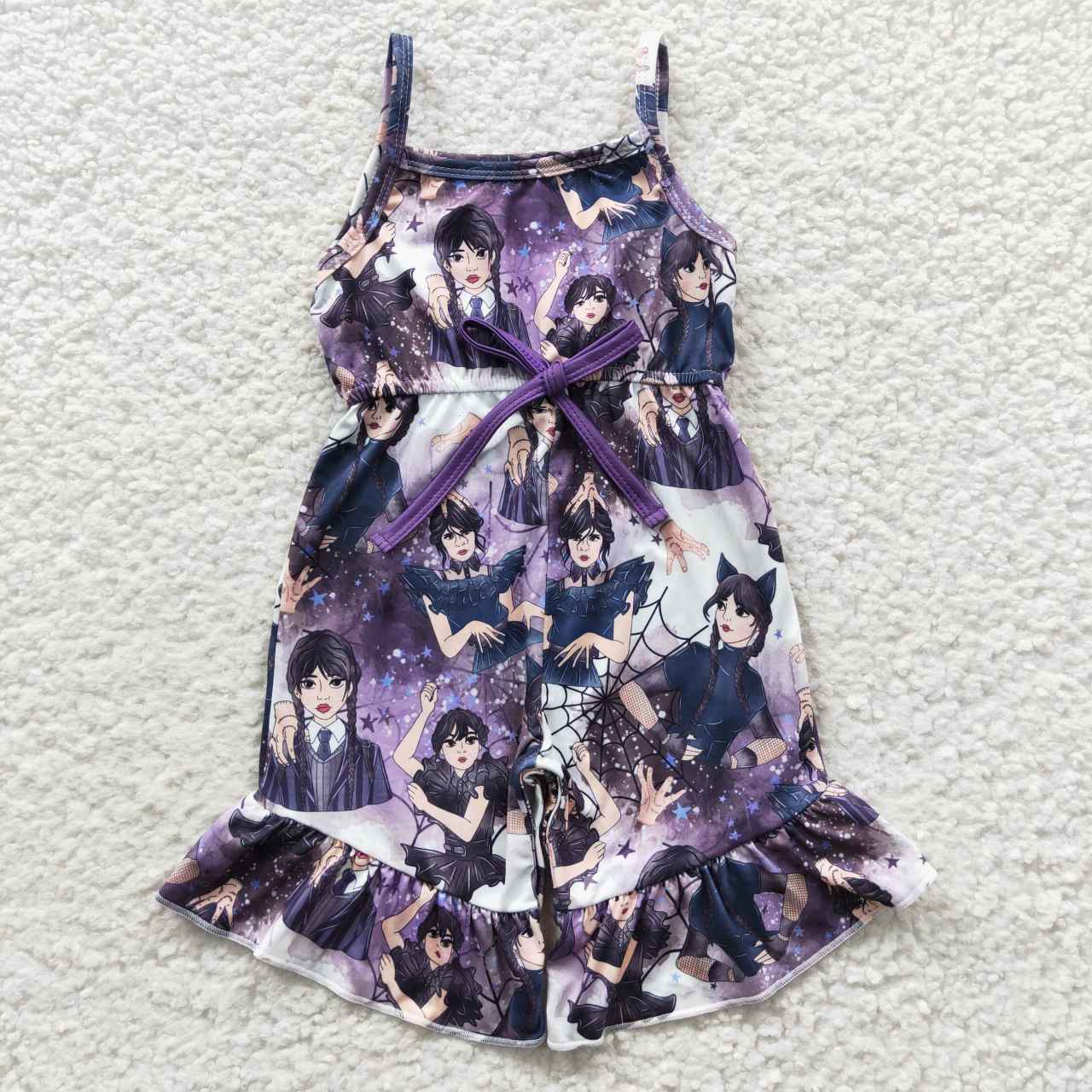 SR0362 wednesday short sleeve girl jumpsuit overall RTS 20230426