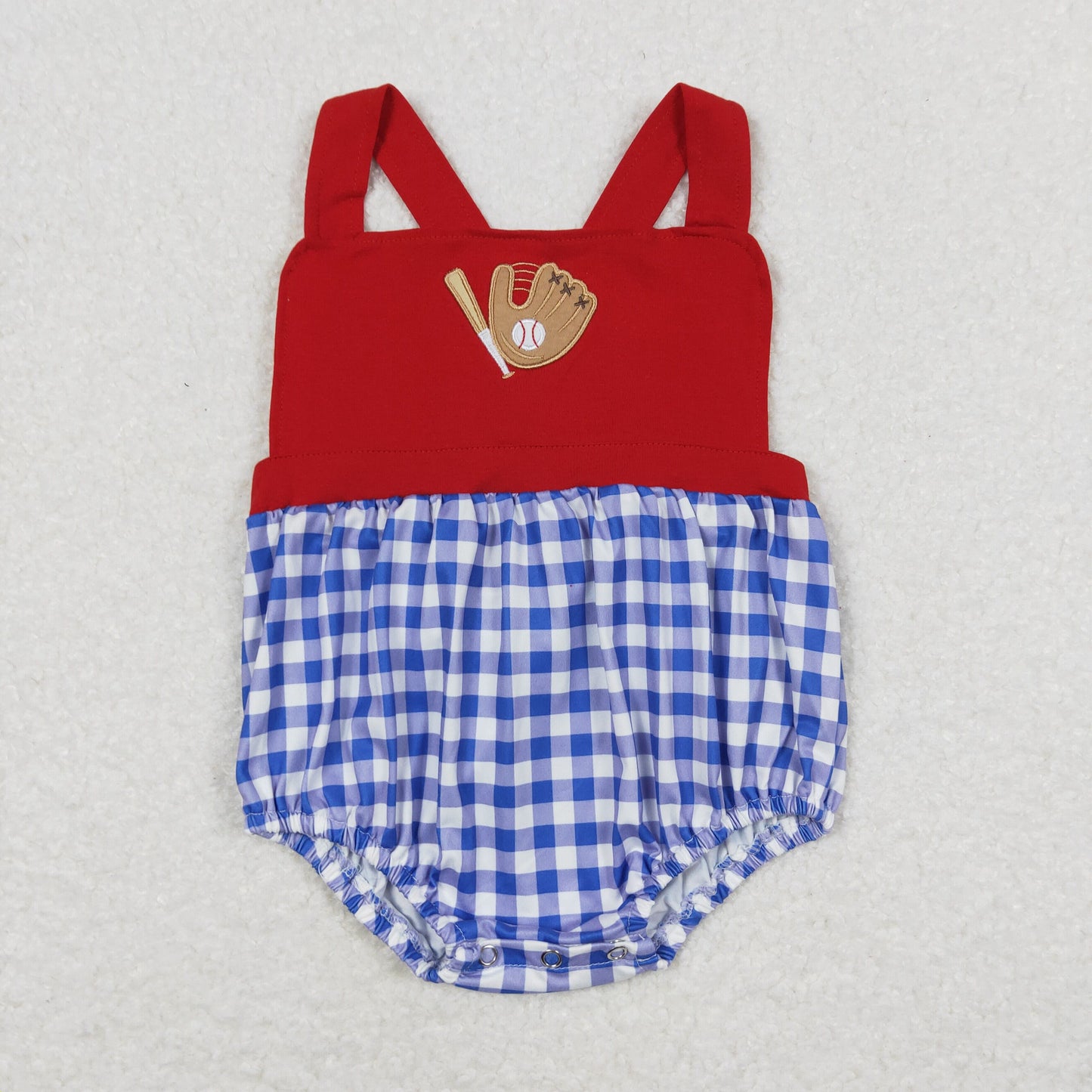 SR0616 RTS western embroidery baseball boy romper 202403